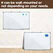 Single Sided Magnetic Whiteboard Interactive Wall Mounted Dry Erase White Board for Teaching Office Drawing 90cmx60cm