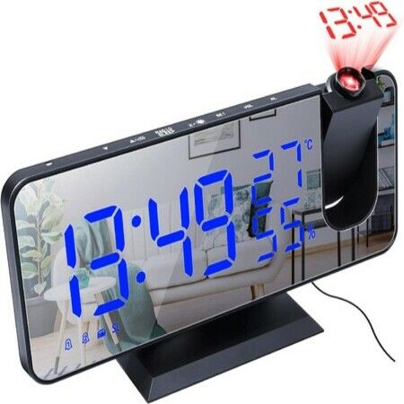 LED Digital Alarm Clock Electronic LED Projector Desktop Smart Home Bedroom Bedside Clock LED Digital Alarm Clock Electronic LED Projector Desktop Smart Home Bedroom Bedside Clock