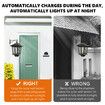 Solar Outdoor Wall Light Sconce Hanging Lantern Garden Outside Lamp Patio Fence Porch Waterproof with Light Sensor 2PCS