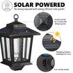 Solar Outdoor Wall Light Sconce Hanging Lantern Garden Outside Lamp Patio Fence Porch Waterproof with Light Sensor 2PCS