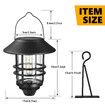 Outdoor Solar Wall Light Lantern Sconce Hanging Garden Lamp Outside Patio Fence Porch Waterproof with Light Sensor 2PCS