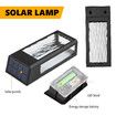 Outdoor Solar Wall Light Sconce Hanging Lantern Garden Outside Lamp Patio Porch Fence Waterproof with Light Sensor 4PCS