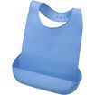 1 Pack Washable Silicone Adult Bib with Pocket Waterproof Clothing Protector for Elderly Seniors(43 x 30 CM)