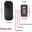 13dB Bike Alarm, Wireless Waterproof Bike Alarm with Remote Control