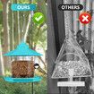 Bird Feeder Hanging Seed Container for Quail Parrot Automatic Garden Wild Outdoor Gazebo Shape