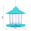 Bird Feeder Hanging Seed Container for Quail Parrot Automatic Garden Wild Outdoor Gazebo Shape