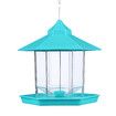 Bird Feeder Hanging Seed Container for Quail Parrot Automatic Garden Wild Outdoor Gazebo Shape