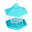 Bird Feeder Hanging Seed Container for Quail Parrot Automatic Garden Wild Outdoor Gazebo Shape