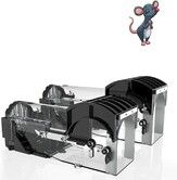 Humane Mouse Traps,Enlarged No Kill Rat Trap,Reusable Catch and Release Mice Traps,Pet and Children Friendly Mouse Trap That Work(2 Pack)