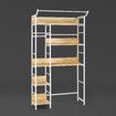 Over Toilet Shelf Bathroom Organiser Washing Machine Dryer Laundry Washer Storage Towel Rack 5 Tier Freestanding Open Unit