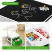 Kidbot Childrens Lego Table and Chair Set 2 in 1 with Chalkboard Wooden Kids Multifunctional Desk Activity Play Centre