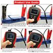 12V Car Battery Tester, Auto Battery Load Analyzer with LCD Display, Test Battery Life Percentage, Voltage, Resistance