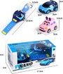 Mini Remote Control Car Watch Toys 2.4 GHz Watch Cartoon RC Small Car,Interactive Game Toys,Gift for Boys and Girls,Birthday(Black)