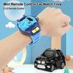 Mini Remote Control Car Watch Toys 2.4 GHz Watch Cartoon RC Small Car,Interactive Game Toys,Gift for Boys and Girls,Birthday(Blue)