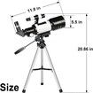 Telescope 70mm Aperture Refractor Portable Telescopes for Astronomy Beginners with Phone Adapter