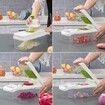 15-in-1 Vegetable Slicer and Chopper Vegetable Cutter for Salad Maker Cheese Slicer Onion Chopper Dicer White