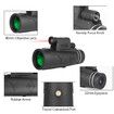 12X40 Monocular BAK4 Prism Night Vision Monocular Telescope w/Holder Tripod for Wildlife Watching Camping