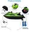 RC Boats for Kids Remote Control Boat for Pools & Lakes with 2 Batteries/Dual Motors/2 Charger Cables & Low Battery Prompt Motor Boat (Green)