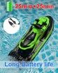 RC Boats for Kids Remote Control Boat for Pools & Lakes with 2 Batteries/Dual Motors/2 Charger Cables & Low Battery Prompt Motor Boat (Green)