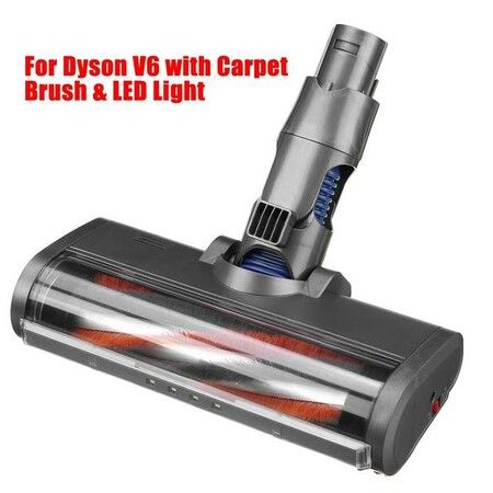 Floor Brush Head Fluffy Electric For Dyson V6 V7 V8 V10 V11 Vacuum Cleaner Parts Roller Brush Replacement