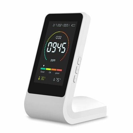 Smart Air Quality Monitor - 3-in-1 Indoor Air Quality Sensor CO2 Meter for Home, Office, Bedroom