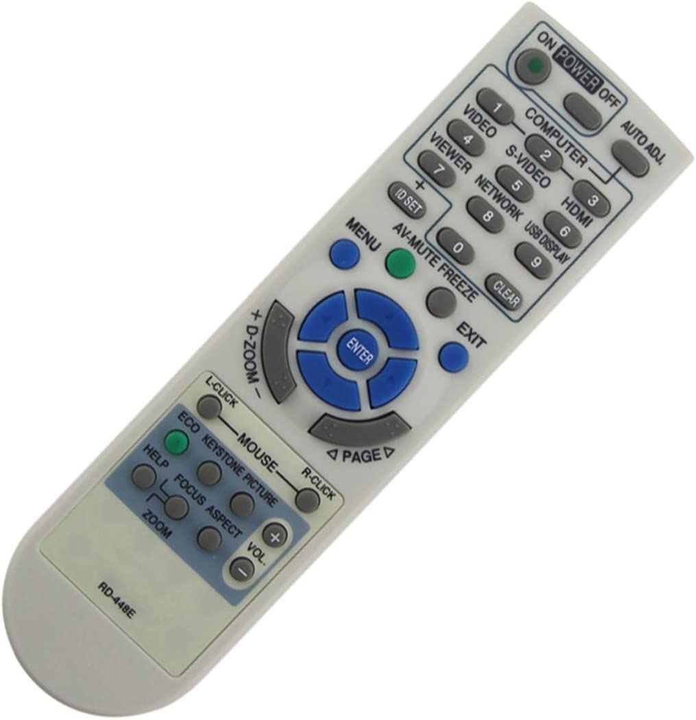 Remote Control RD-448E Compatible for NEC Projector M260W+, M350XS+, M420X+