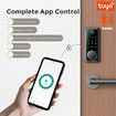 Bluetooth Tuya APP Smart Lock with Remote Control Fingerprint Biometric Password Code Deadbolt Lock Automatic Latch Lock