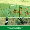 Chicken Fence Poultry Runs Coop Farm Pen Mesh Cage Net Habitat House Safe Turkey Breeding 1.15m x 30m