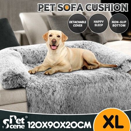 Pet Dog Cat Bed Puppy Cushion Calming Mat Sofa Couch Cover Protector 120x90x20cm
