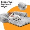 Pet Dog Cat Bed Puppy Cushion Calming Sofa Couch Protector Cover 90x90x20cm