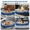 Pet Dog Cat Bed Puppy Calming Sofa Cushion Warm Soft Couch Washable Cover 120x85x29cm