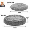 Pet Dog Cat Bed Puppy Calming Cave Nest Soft Plush Warm Round Comfy Washable