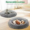 Pet Dog Cat Bed Puppy Calming Cave Nest Soft Plush Warm Round Comfy Washable