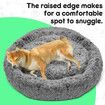 Pet Dog Cat Bed Puppy Calming Cave Nest Soft Plush Warm Round Comfy Washable