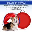 Petscene Dog Agility Equipment 5PC Set Obstacle Course Pet Training Kit Supplies Jump Hurdle Tunnel Poles Pause Box Carrying Bags