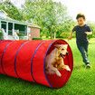 Petscene Dog Agility Equipment 5PC Set Obstacle Course Pet Training Kit Supplies Jump Hurdle Tunnel Poles Pause Box Carrying Bags