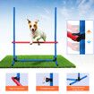 Petscene Dog Agility Equipment 5PC Set Obstacle Course Pet Training Kit Supplies Jump Hurdle Tunnel Poles Pause Box Carrying Bags