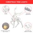 1.5M Christmas fairy lights, reindeer fairy lights LED on silver wire deer warm white Static battery operated LED garland garden decoration