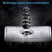 Tesla Model 3/Y/S/X LED Puddle Lights Car Logo Projector Door Step Light Accessories Interior Lights 2 Pack (T logo with letters)