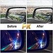12 Pieces Car Rearview Mirror Film Rainproof Waterproof Mirror Film Anti Fog Nano Coating Car Film for Car Mirrors and Side Windows