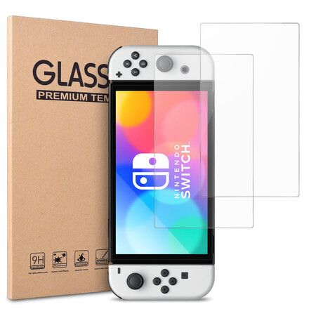 Nintendo Switch OLED(2021) Screen Protector Tempered Glass Anti Blue Light, Eye Protection, SuperGuardZ, HD Clear, Anti-Scratch, Anti-Shock