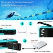 Waterproof Camera Underwater Cameras for Snorkeling Full HD 2.7K 48MP Video Recorder (Blue)