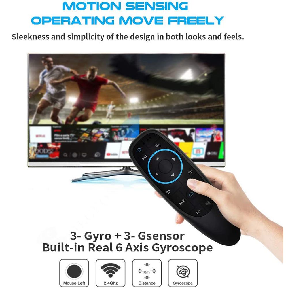 Air Remote Mouse with Backlight 2.4GHz Mini Fly Mouse with Voice Input for Android Shield TV Box