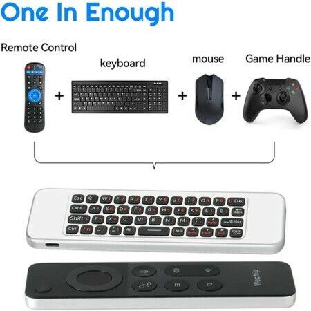 W3 Air Mouse 4-in-1 W3 Voice Remote 2.4g Wireless Remote Control for Nvidia Shield/Android Tv Box/PC/Projector/HTPC/All-in-one PC