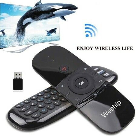 W1 Remote 2.4G Wireless Keyboard Multifunctional Remote Control for Nvidia Shield/Android TV Box/PC/Projector/HTPC