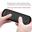 W1 Remote 2.4G Wireless Keyboard Multifunctional Remote Control for Nvidia Shield/Android TV Box/PC/Projector/HTPC