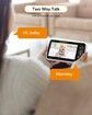 Baby Monitor with Remote Pan Tilt Zoom Infrared Night Vision,Temperature Display,Lullaby,Two Way Audio,960ft Range