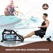 Genki Rower Machine Water Rowing Home Gym Sports Fitness Equipment Foldable LCD Monitor Training 