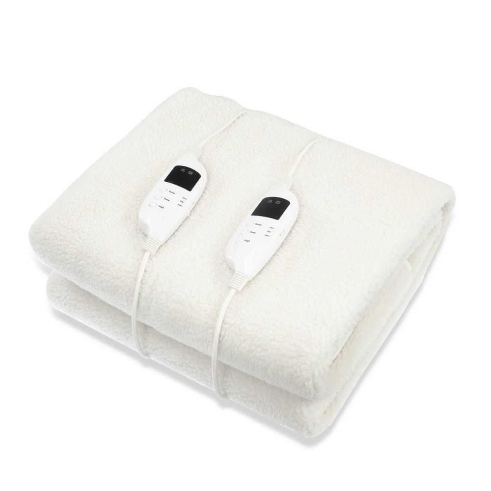 Laura Hill Fleece 9 Level Heated  Electric Blanket - Queen