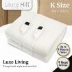 Laura Hill Fleece 9 Level Heated Settings Electric Blanket - King